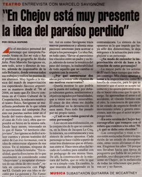 Nota de Marcelo Savignone en Página 12